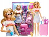 LALKA BARBIE MALIBU Z PIESKIEM W PODRÓŻY + akcesoria podróżne