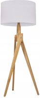 LAMPA PODŁOGOWA TRÓJNÓG, DREWNO, różne RODZAJE
