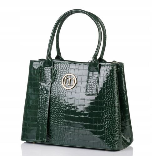 Klasyczna Zielona torba damska MIEJSKA SHOPPER Pojemna MONNARI Aktówka na Arena.pl