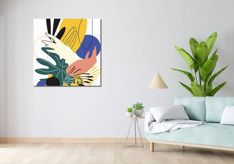 Obraz 90x90cm Dotyk Tropików zdjęcie 2