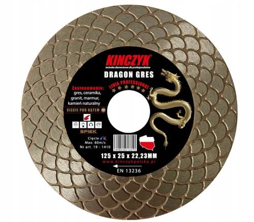 tarcza dragon-gres 125 x 2,5 x 22,23 kinczyk na Arena.pl