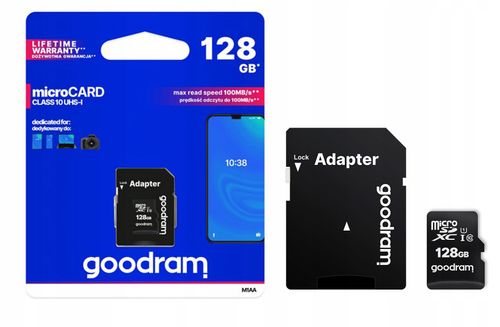 goodram karta pamięci microsdxc 128gb cl10 uhs i + adapter na Arena.pl