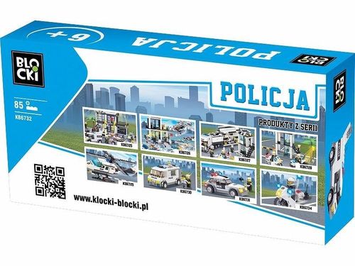 Blocki Klocki Policja 85 elementów - Auto policyjne na Arena.pl