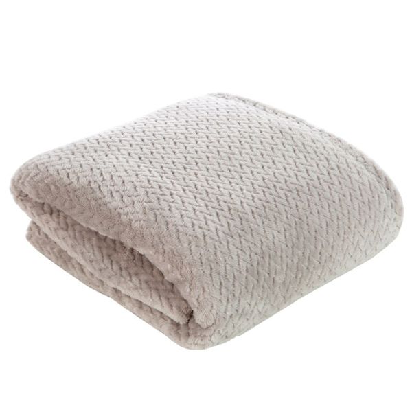 Koc narzuta na łóżko CINDY-3 200x220 srebrny zdjęcie 1