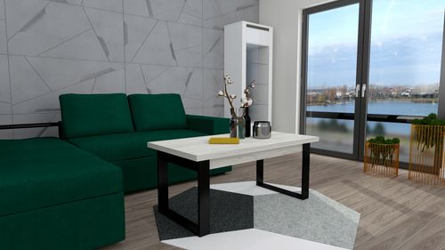 NOWOCZESNY STOLIK KAWOWY ŁAWA DO SALONU LOFT na Arena.pl