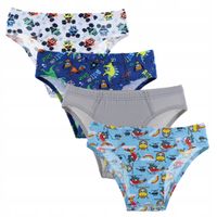 Majtki Slipy Chłopięce Dziecięce Bawełniane Kolorowe 4-szt MORAJ 98-104