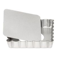 Mini forma do tarty z wyjmowanym spodem SILVER-TOP 10 cm srebrna Patisse