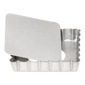 Mini forma do tarty z wyjmowanym spodem SILVER-TOP 10 cm srebrna Patisse