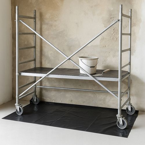 SUPER GRUBA 60um FOLIA POD WYLEWKI 4x6m płachta budowlana MOCNA 1,5KG na Arena.pl