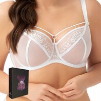 Biustonosz Miękki GORSENIA K496 PARADISE Biały 75L Stanik wygodny wytrzymał