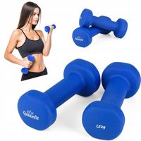 HANTLE NEOPREN HANTELKI FITNESS 2X1,5KG QUEENFIT