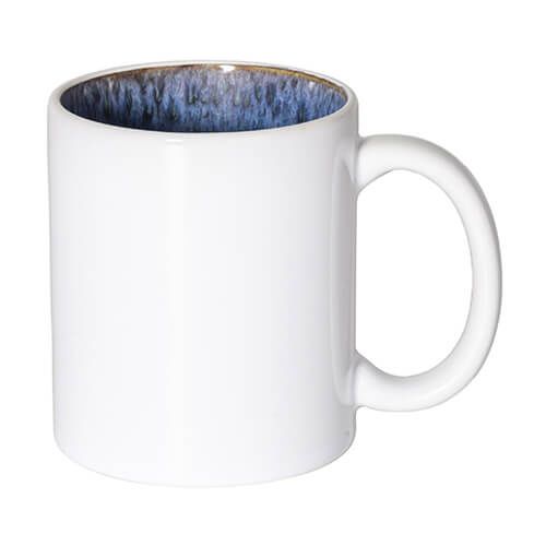 Kubek 330 ml ze szkliwionym wnętrzem do sublimacji - ciemnoniebieski na Arena.pl