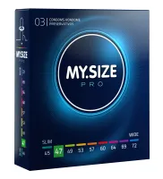 my.size pro 47 mm 3 szt. precyzyjne ultracienkie prezerwatywy vytex
