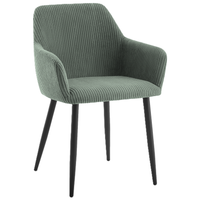Krzesło do kuchni i salonu LOTTA sztruks oliwkowe czarne nogi