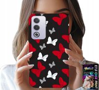 ETUI DO OPPO A80 5G - KOKARDKI CZERWONO BIAŁE MYSZKA, WZORY