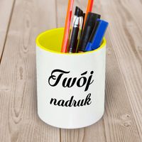 Ceramiczny pojemnik na długopisy z Twoim nadrukiem
