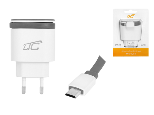 Ładowarka sieciowa micro USB 2000 mA LXG276 na Arena.pl
