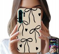 ETUI DO HUAWEI P30 PRO - BEŻOWE KOKARDKI WSTĄŻKA MODNE WZORY