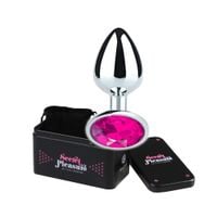 metal butt plug fuchsia rozmiar s