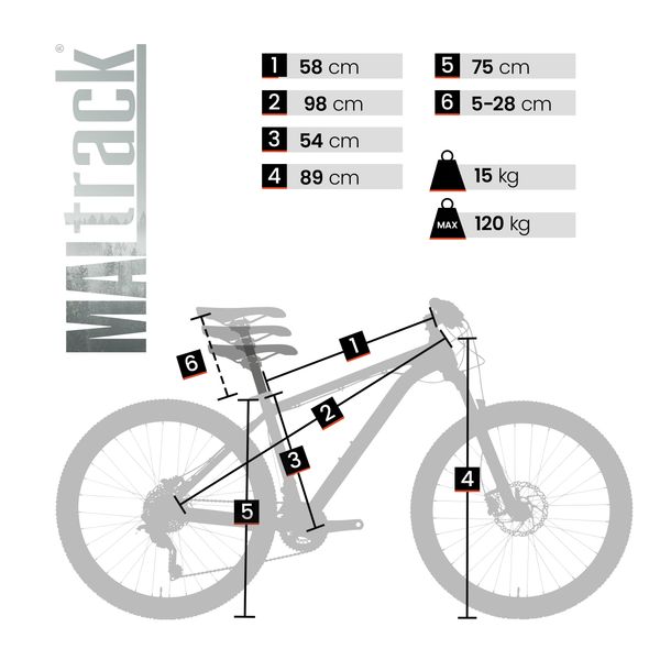 Rower Górski MTB MalTrack BLACK 27,5'' zdjęcie 2