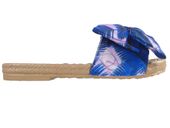 Niebieskie klapki damskie płaskie buty letnie 36