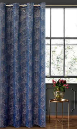 Zasłona gotowa na przelotkach GOJA 140x250 Pierre Cardin Eurofirany granatowy na Arena.pl