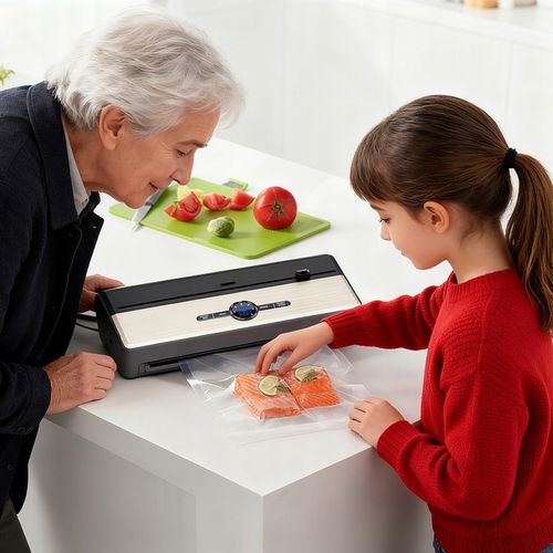 ZGRZEWARKA PRÓŻNIOWA PAKOWARKA DO ŻYWNOŚCI AUTOMATYCZNA+WORKI i FOLIA na Arena.pl