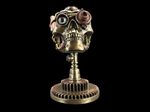 Czaszka na podstawce Steampunk VERONESE WU76570V4 na Arena.pl