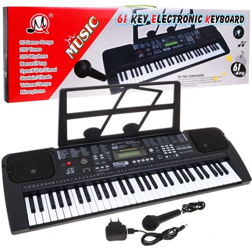 Keyboard Z Mikrofonem Dla Dzieci 5+ Taktomierz Radio Usb Mp3 - Model na Arena.pl