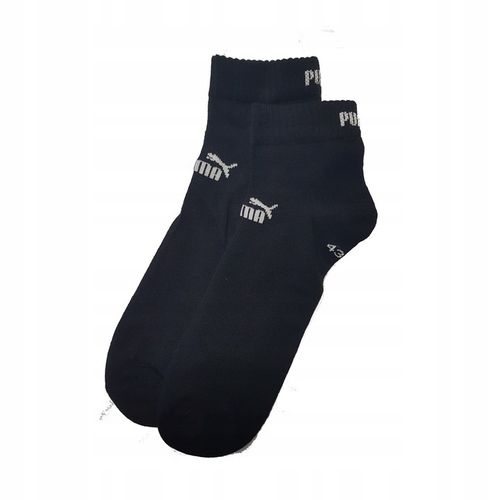 PUMA QUARTER Skarpety Czarne 3-PAK Rozmiar 43-46 na Arena.pl