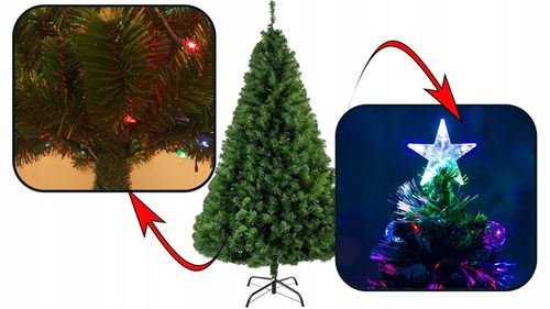 Choinka sztuczna jak żywa sosna zielona świąteczna dekoracyjna jodła 150 cm na Arena.pl