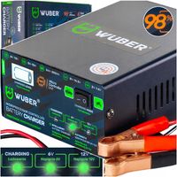 PROSTOWNIK 6V i 12V MIKROPROCESOROWY ŁADOWARKA DO AKUMULATORA NAPRAWA 15A