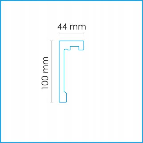Maskownica Listwa Karniszowa Profil do LED Polimer Biała 10 x 244 cm na Arena.pl