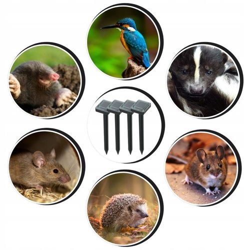 4x MOCNY ODSTRASZACZ KRETÓW SOLARNY NA KRETY NORNICE MYSZY GRYZONI XXL na Arena.pl