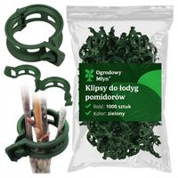 Klipsy do POMIDORÓW Zapinki FASOLI Spinki Pędów Łodyg Uchwyt MOCNE 1000 szt