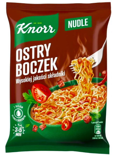KNOR OSTRY BOCZEK 63G ZUPA BŁYSKAWICZNA NUDLE zdjęcie 1