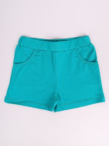 Krótkie bawełniane spodenki szorty dziecięce zielone 122-128 YOCLUB na Arena.pl
