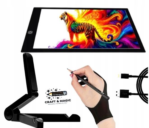 TABLET GRAFICZNY BRIGHTPAD + RĘKAWICZKA DO TABLETU + UCHWYT UNIWERSALNY na Arena.pl