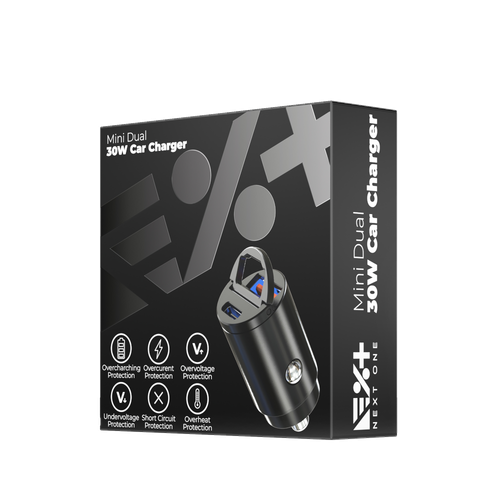 NEXT ONE Ładowarka samochodowa Mini Dual 30W PD/QC 3.0 1xUSB-C / 1xUSB-A na Arena.pl