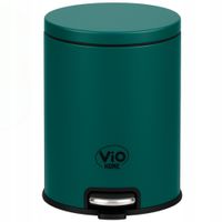 Kosz na Śmieci Odpady Szmaragdowy do Domu Kuchni ViO 5B7- ROM z Pedałem 5L