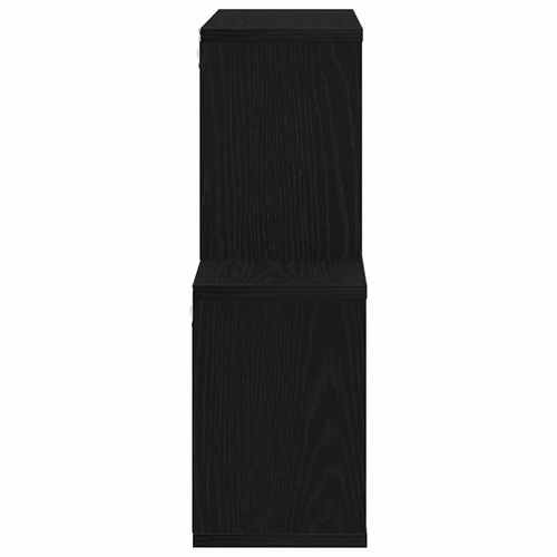 Półka ścienna z półką Czarny dąb 76 x 15 x 53 cm na Arena.pl