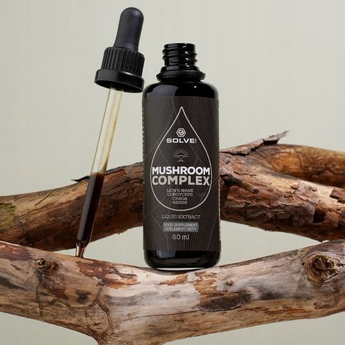 SOLVE LABS MUSHROOM COMPLEX W KROPLACH 60 ML 4 Grzyby witalne Ekstrakt na Arena.pl