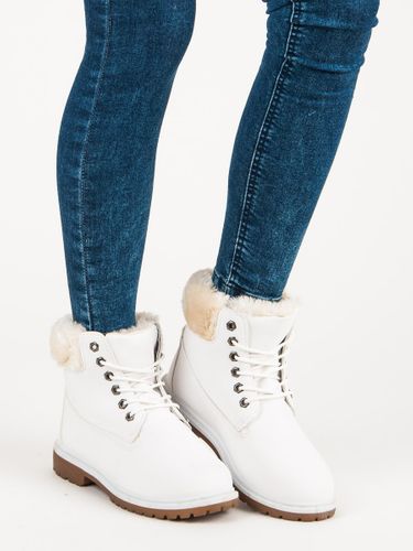 BIAŁE TRAPERKI Rozmiar - 39 na Arena.pl