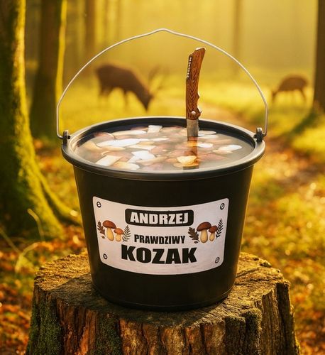 ZESTAW GRZYBIARZA Z IMIENIEM prezent dla taty dziadka mamy babci męża na Arena.pl