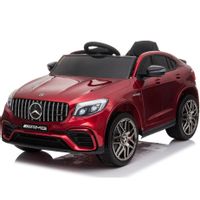 Mercedes Benz GLC63S dla dzieci Wiśniowy Lakier  + Pilot + Napęd 4x4 + MP3 LED + EVA + Wolny Start