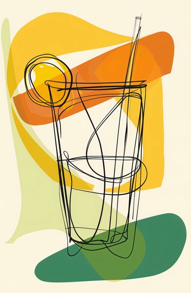 Plakat 53x81cm Koktajl Artystyczny zdjęcie 1