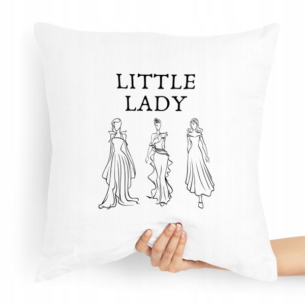Poduszka Prezent Dla Córki Little Lady Prezent Z Nadrukiem Ze Zdjęciem zdjęcie 1