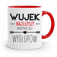 Kubek Czerwony Dla Wujka Najlepszy Do Wygłupów Z Nadrukiem Ze Zdjęciem