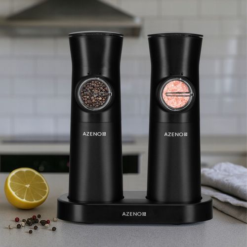 ELEKTRYCZNY MŁYNEK DO SOLI I PIEPRZU GRAWITACYJNY AKUMULATOROWY USB-C 2SZT na Arena.pl
