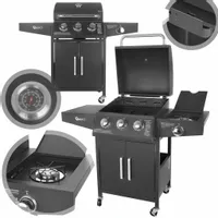 GAZOWY GRILL OGRODOWY 3+1 11,6 kW RUSZT 4 PALNIKI